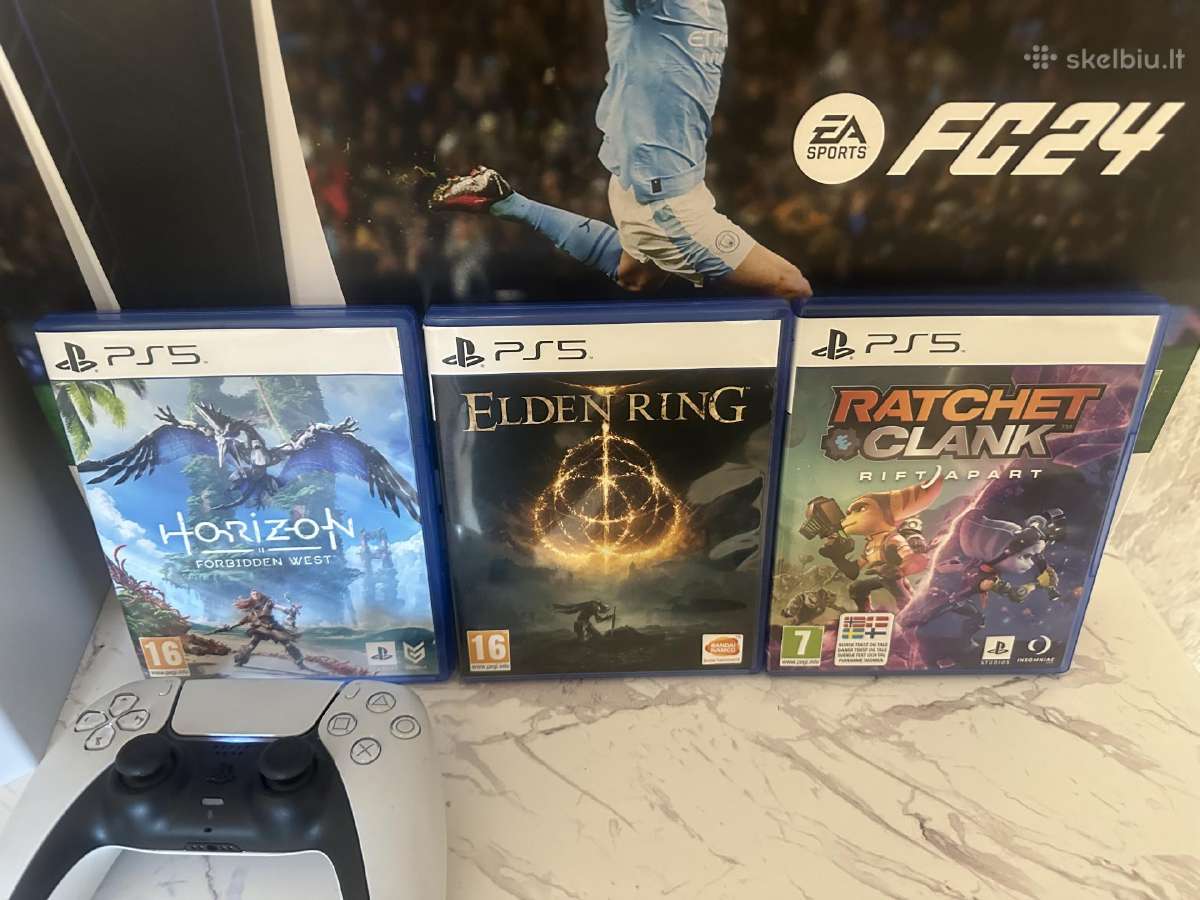 Playstation 5 pilnas komplektas 3 žaidimai - nuotraukos Nr. 2