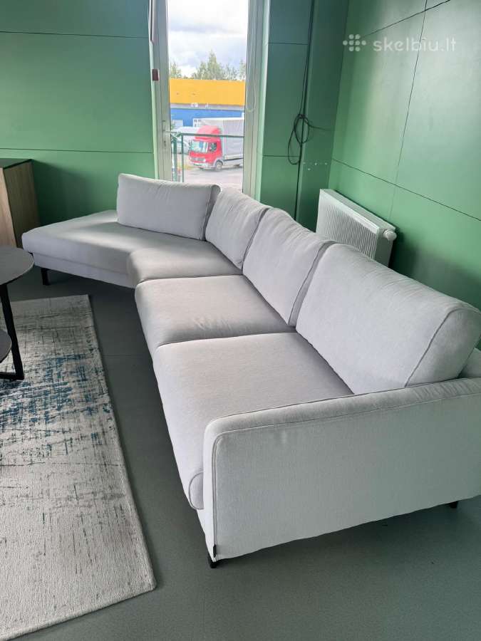 Furninova kampinė sofa – šviesiai pilka - nuotraukos Nr. 3