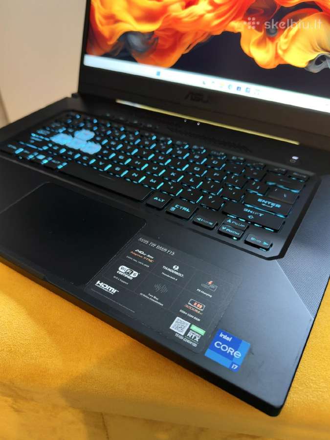Galingas Asus Tuf F15 žaidimų kompiuteris - nuotraukos Nr. 2