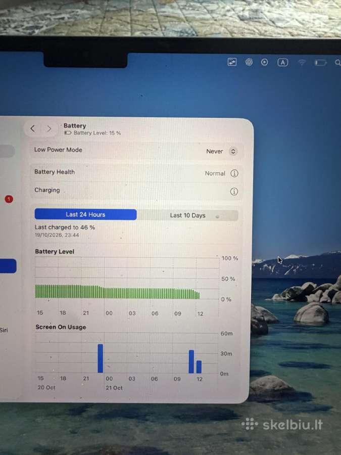MacBook Air 13 M5 16gb/512gb 100% baterija - nuotraukos Nr. 4