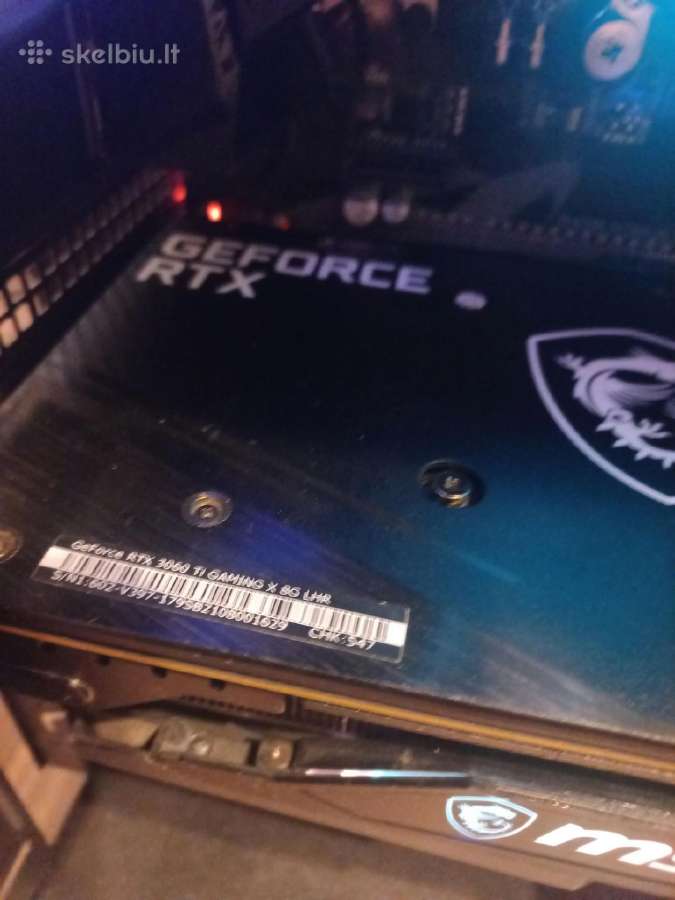 Msi Geforce Rtx 3060 Ti Gaming X 8g Lhr - nuotraukos Nr. 2