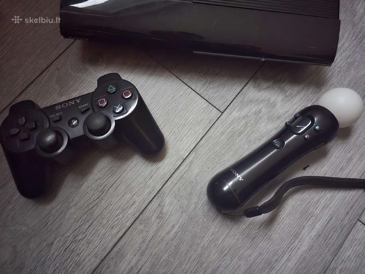 Playstation 3 Super Slim su priedais - nuotraukos Nr. 3