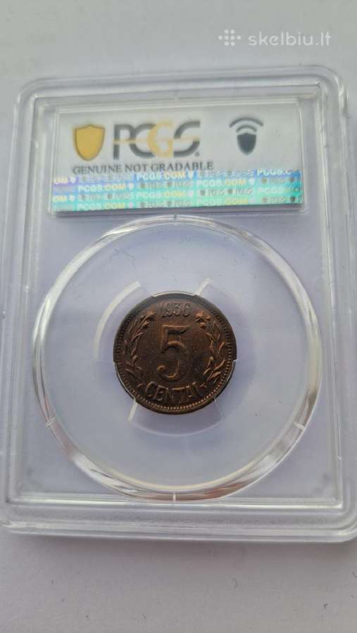 Parduodama sertifikuota moneta 1936m. 5ct Pcgs - nuotraukos Nr. 2