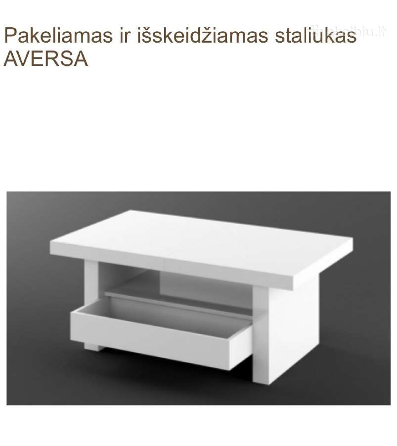 Žurnalinis Staliukas transformeris Aversa - nuotraukos Nr. 2
