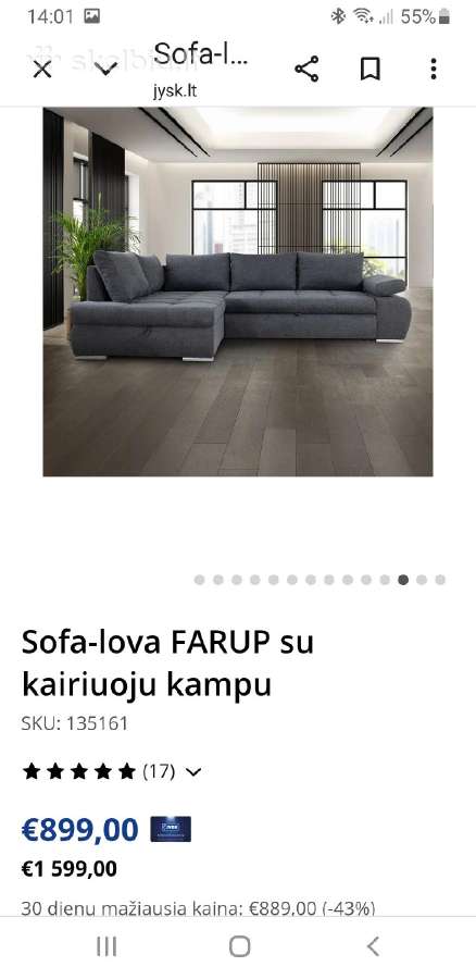 Kampas su miegamaja funkcija - nuotraukos Nr. 8