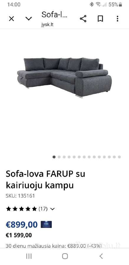 Kampas su miegamaja funkcija - nuotraukos Nr. 13