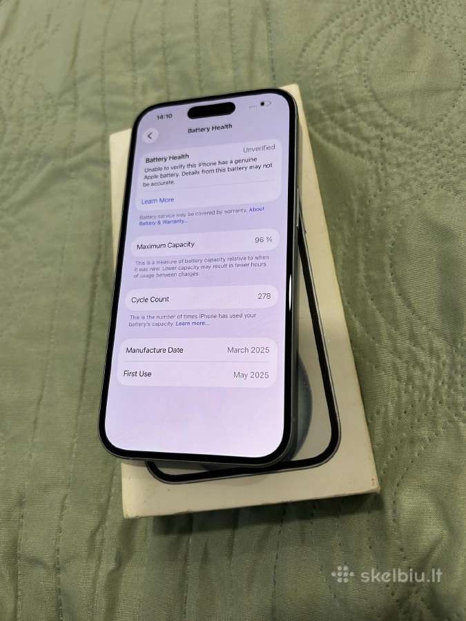 iPhone 15 256gb, baterija 96 - nuotraukos Nr. 3
