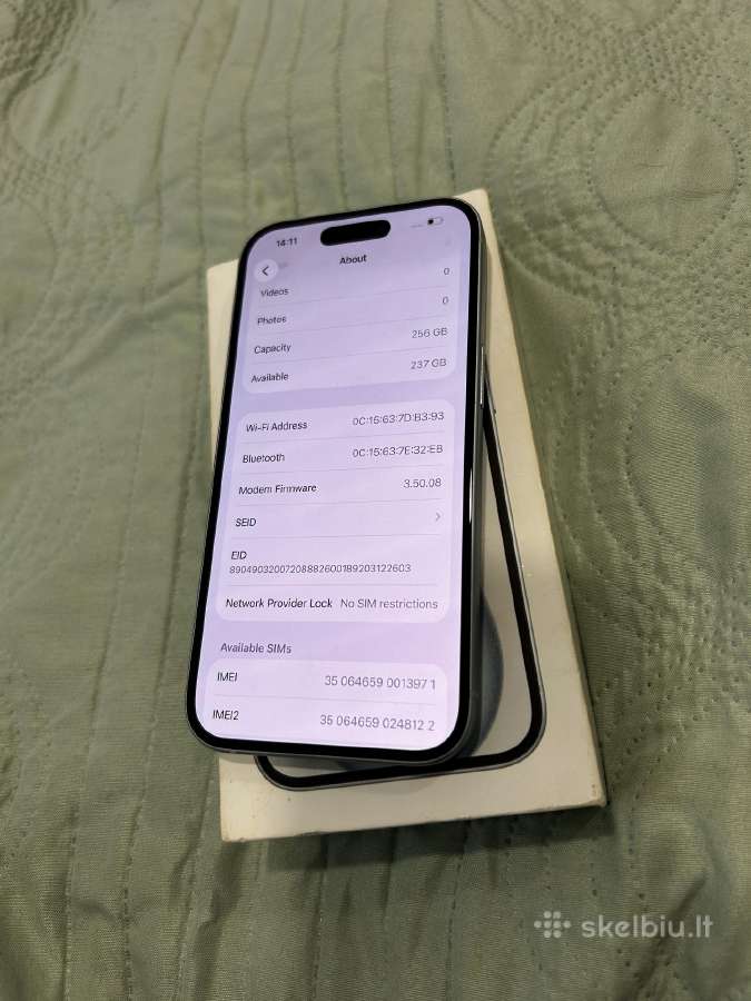 iPhone 15 256gb, baterija 96 - nuotraukos Nr. 4