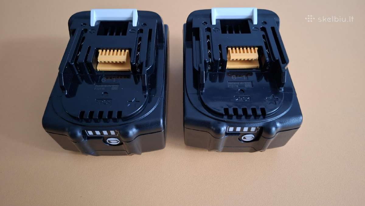 Akumuliatoriai, pakrovėjai Makita įrankiams 18v - nuotraukos Nr. 4