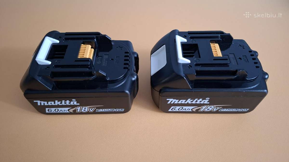 Akumuliatoriai, pakrovėjai Makita įrankiams 18v - nuotraukos Nr. 6