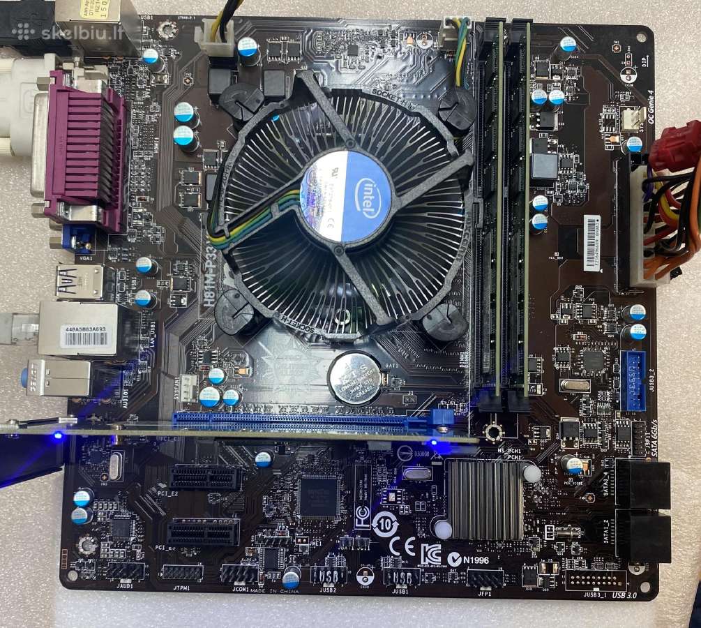 Msi H81m-p33 V2 + 8gb Ddr3 + Intel i3-4160 - nuotraukos Nr. 3