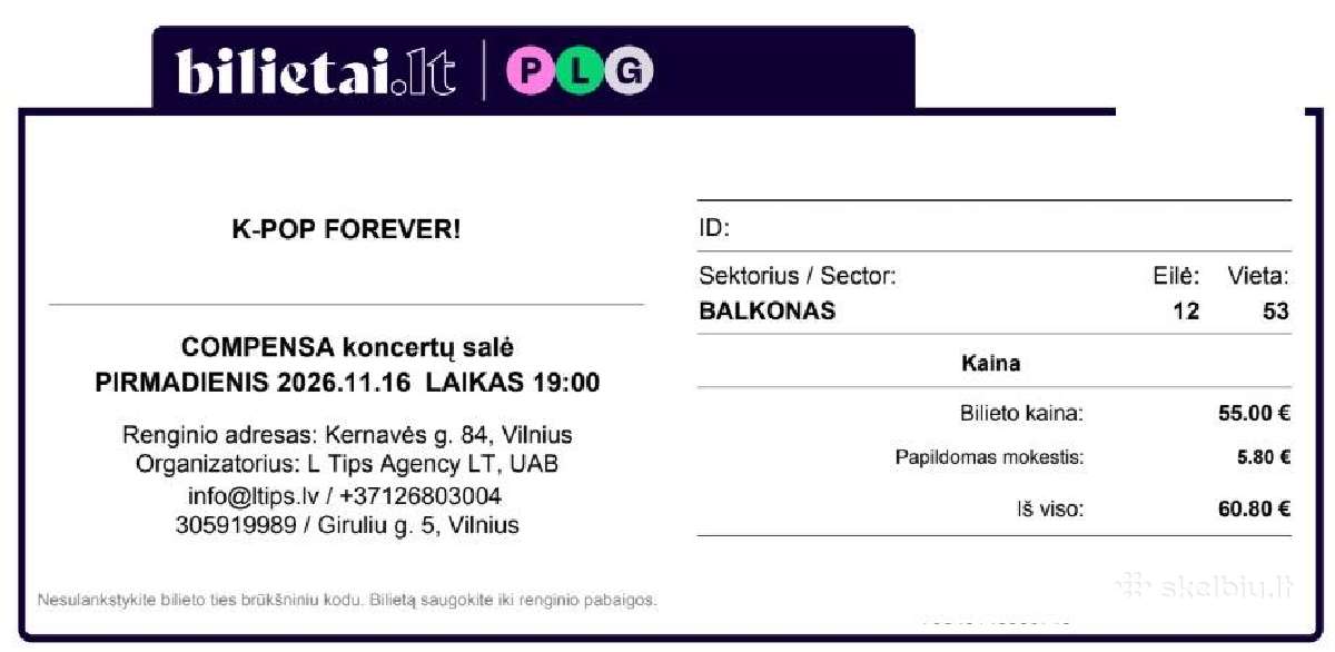 2x tickets for K-pop Forever! - 11.26 - nuotraukos Nr. 2