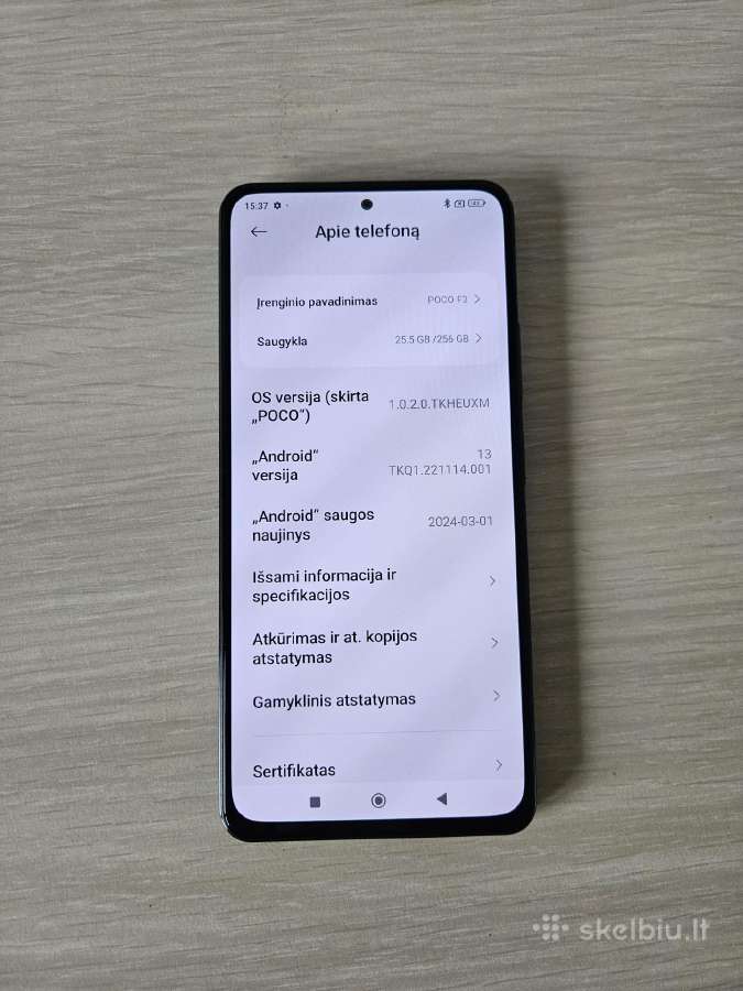 Poco F3 256gb Snapdragon 870 - nuotraukos Nr. 2