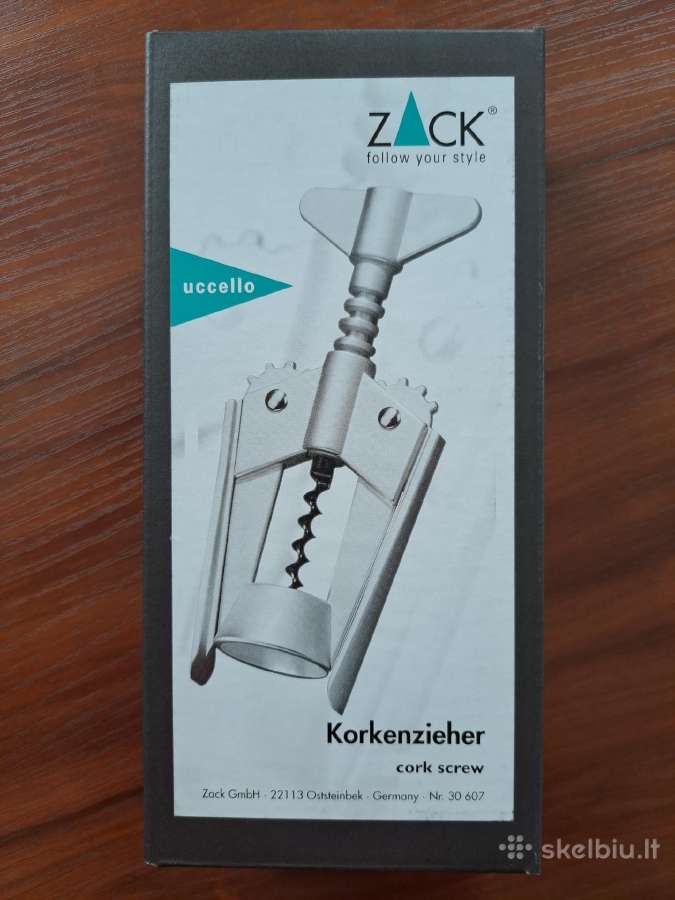 Kamščiatraukis su dviguba rankena. Firma Zack. - nuotraukos Nr. 3