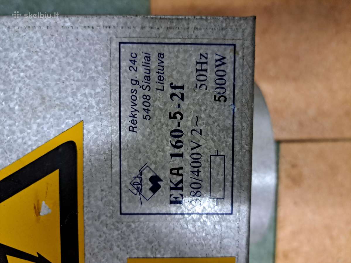 Ortakinis elektrinis pašildytuvas Eka 160 5 Kw - nuotraukos Nr. 3