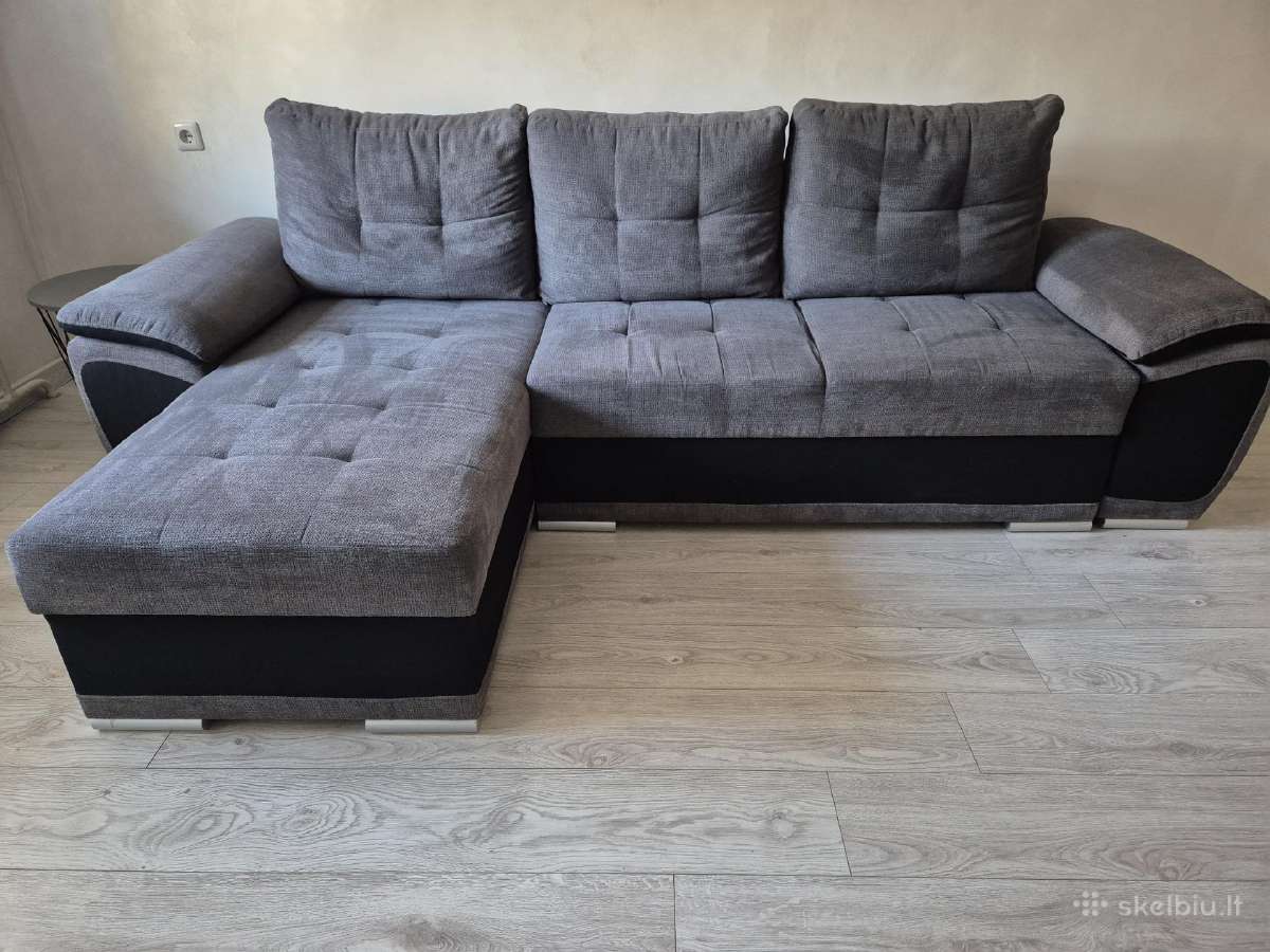 Kampinė sofa su miegama dalim - nuotraukos Nr. 2