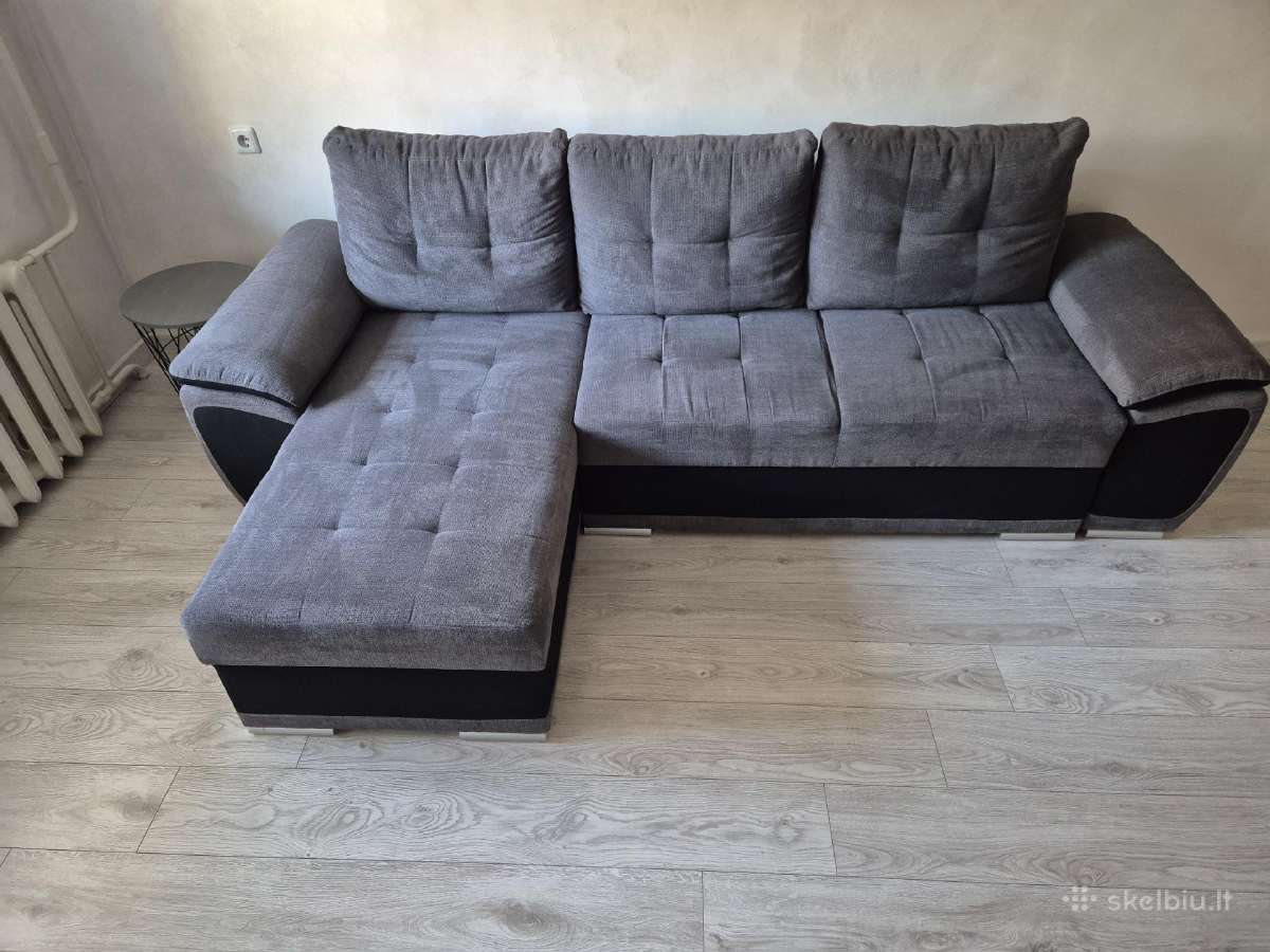Kampinė sofa su miegama dalim - nuotraukos Nr. 3
