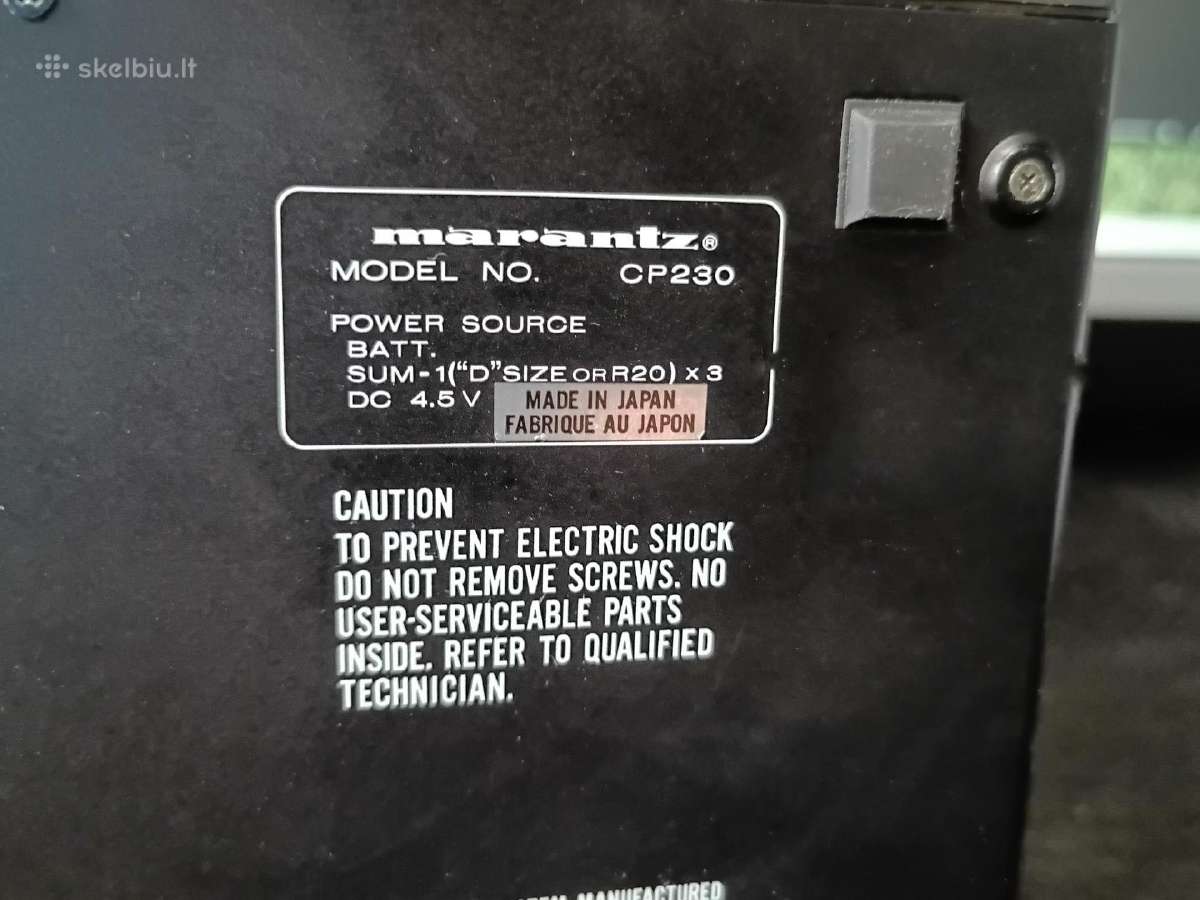 Magnetafonas Marantz Cp230 - nuotraukos Nr. 5