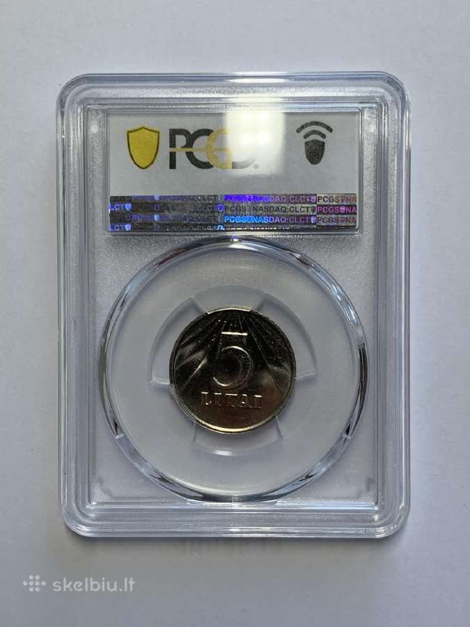 1991m. 5 Litai- Pcgs Ms 64 - - nuotraukos Nr. 2