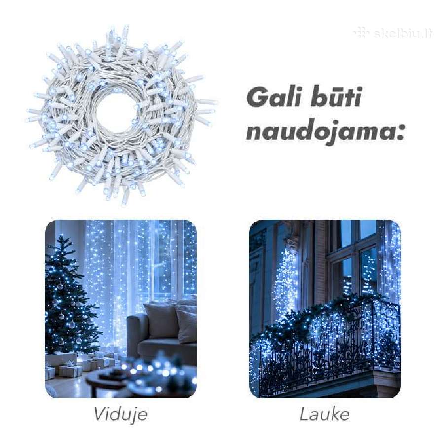 Kalėdinės lemputės užuolaidos, varvekliai - Naujos - nuotraukos Nr. 24
