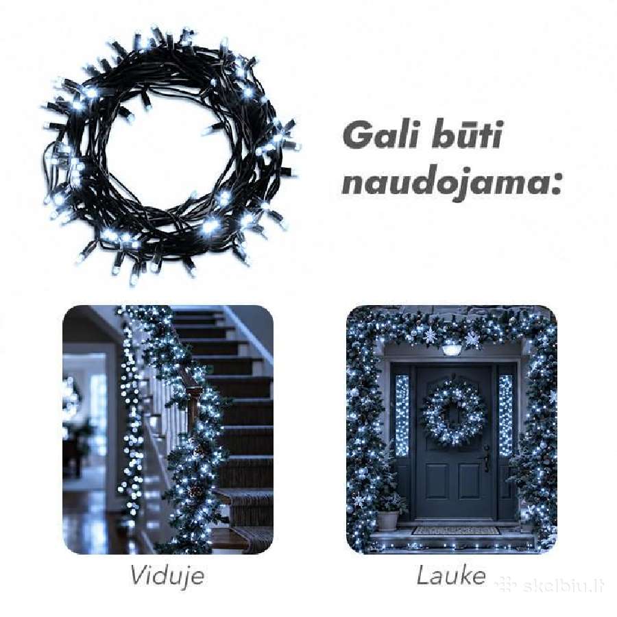 Kalėdinės lemputės užuolaidos, varvekliai - Naujos - nuotraukos Nr. 25