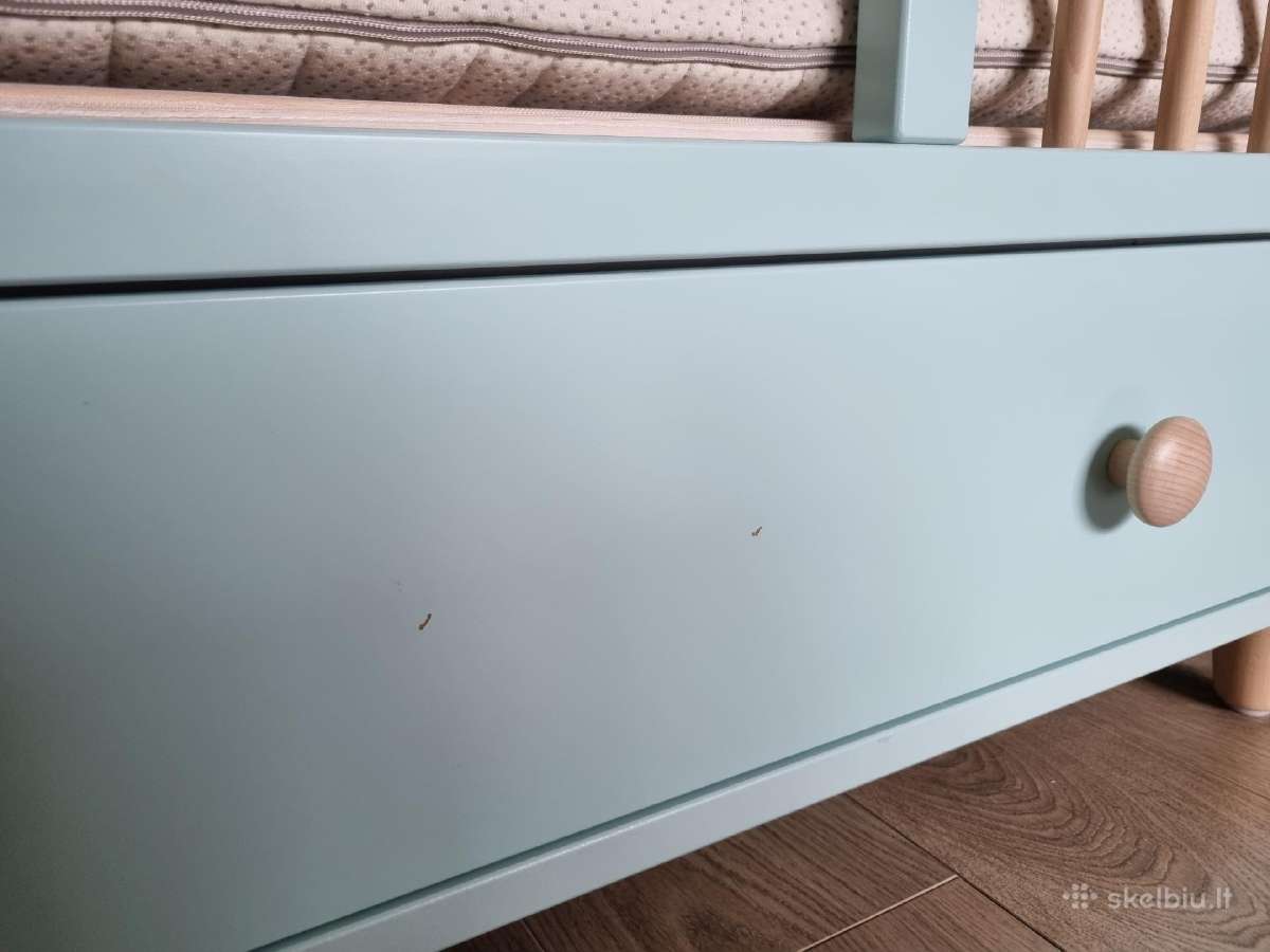 Ikea Myllra Kūdikio lovytė, su Lonas čiužiniu - nuotraukos Nr. 9