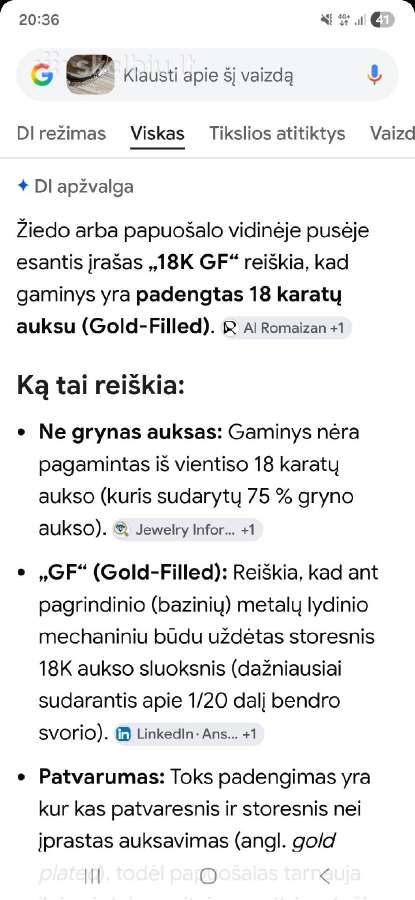 Vintage sidabro sagė,18k paauksavimu ir perlais - nuotraukos Nr. 19