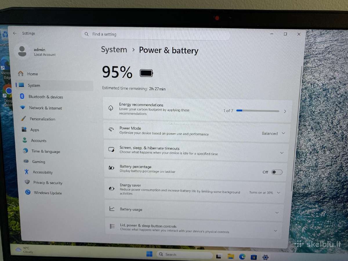 Lenovo Ideapad Gaming 3 15ach6 32gb - nuotraukos Nr. 10