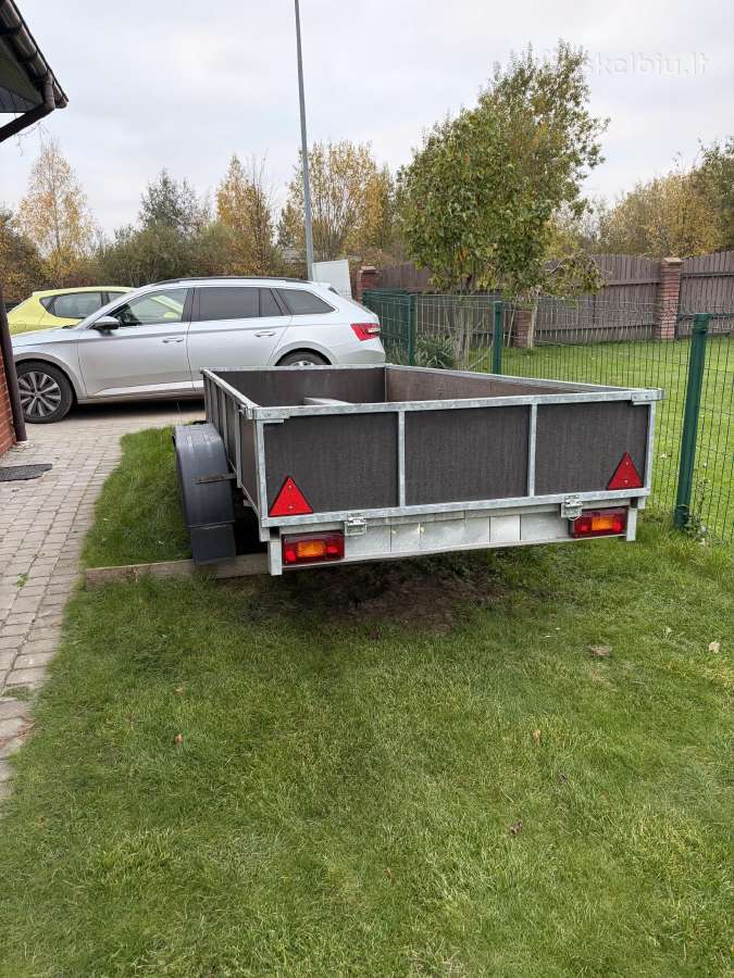 Dviašė priekaba su stabdžiais 1700 kg - nuotraukos Nr. 4