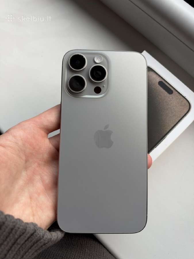 iPhone 15 Pro Max 256gb Natural Titanium - nuotraukos Nr. 2
