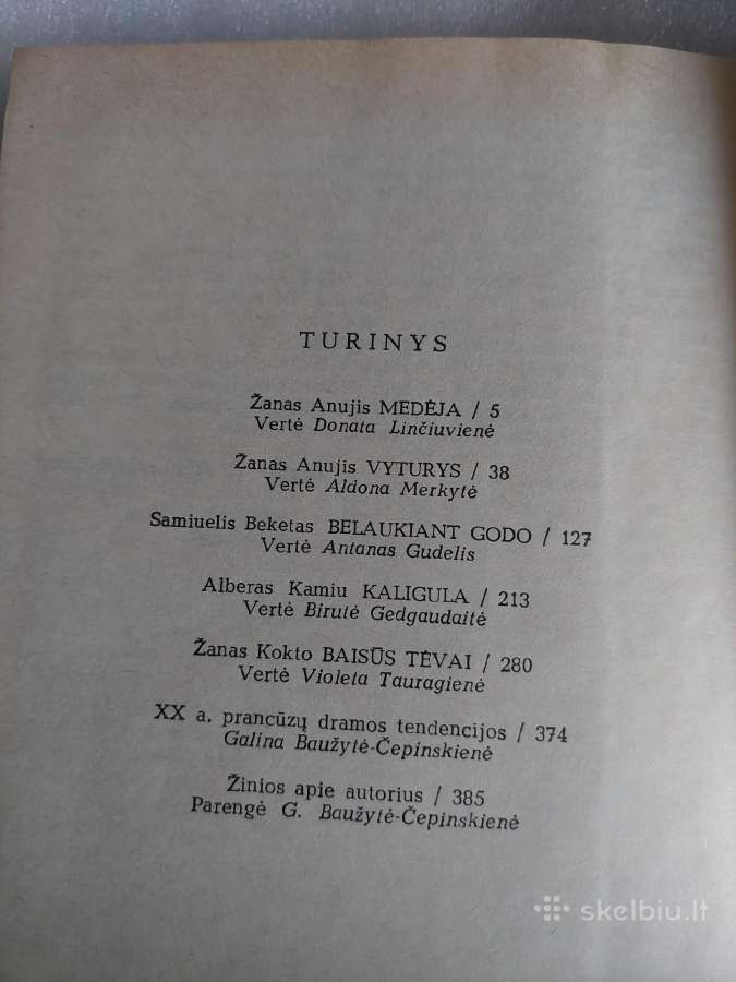 XX a. prancūzų dramos - nuotraukos Nr. 3