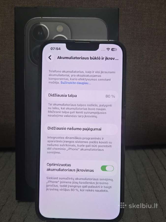iPhone 13 pro grafito spalva - nuotraukos Nr. 3