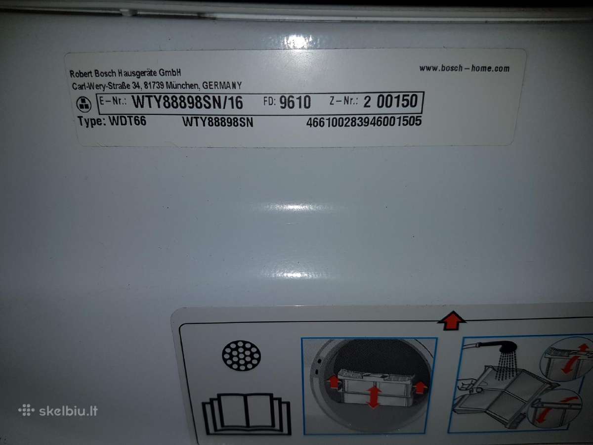 Bosch Homeprofessional 8000 serija, 8 kg, A+++ - nuotraukos Nr. 7