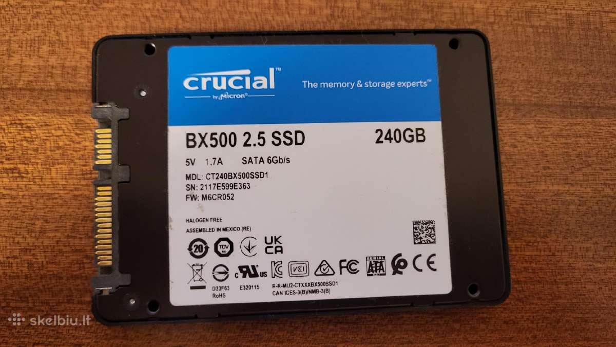 Crucial SSD 240gb - nuotraukos Nr. 2
