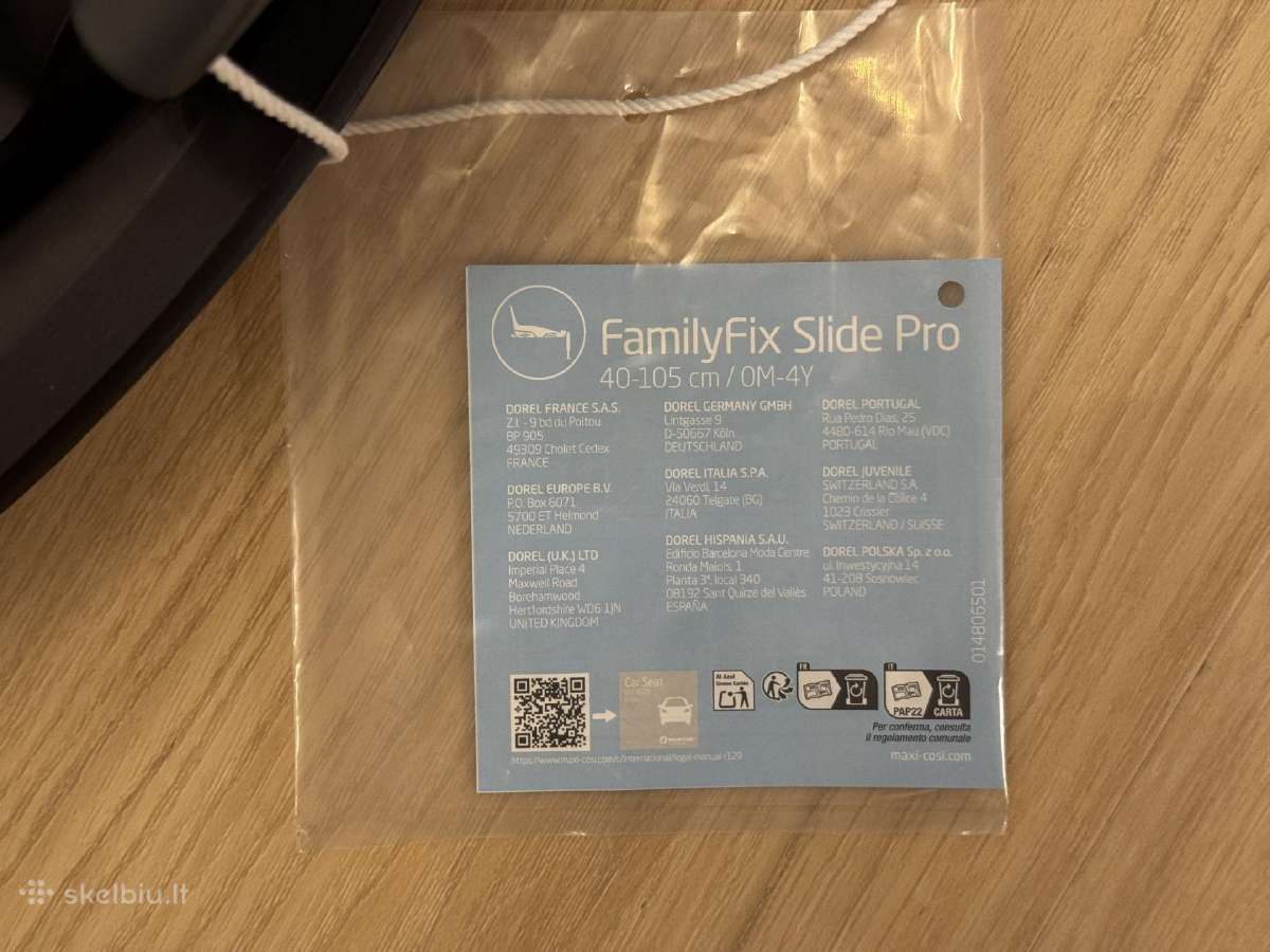 Maxi Cosi Familyfix Slide Pro (Slidetech®2) - nuotraukos Nr. 11