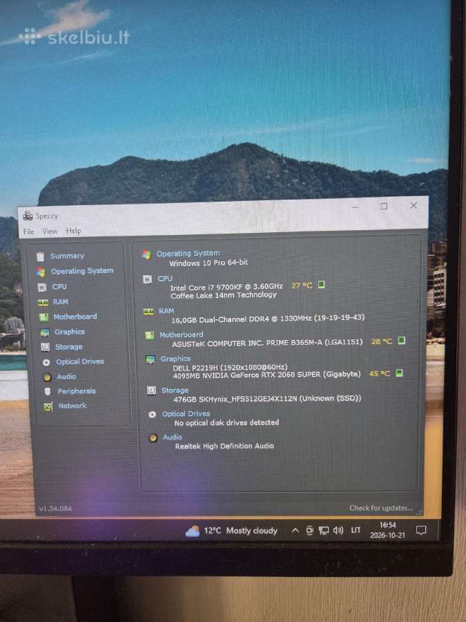 Tvarkinga I7 9700kf dėžė - nuotraukos Nr. 8