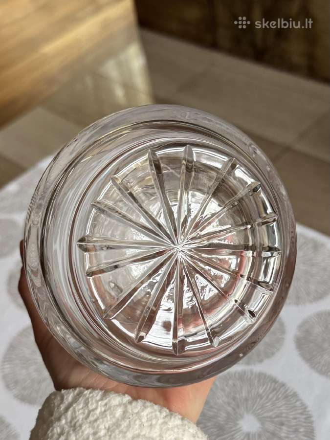 Krištoliniai rankomis šlifuoti ąsočiai 1,5l - nuotraukos Nr. 23