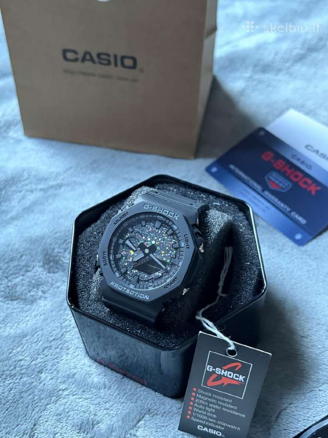 G-shock Laikrodis juodas su taškeliais - nuotraukos Nr. 2