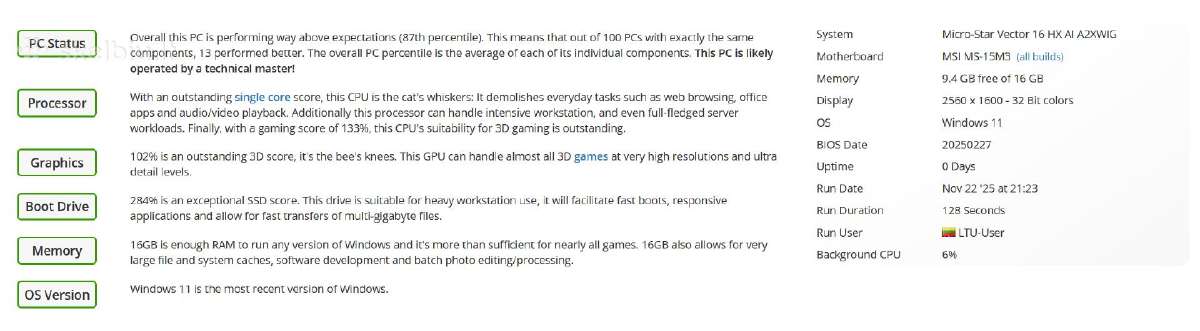 Msi Vector 16 Rtx5080 - nuotraukos Nr. 10