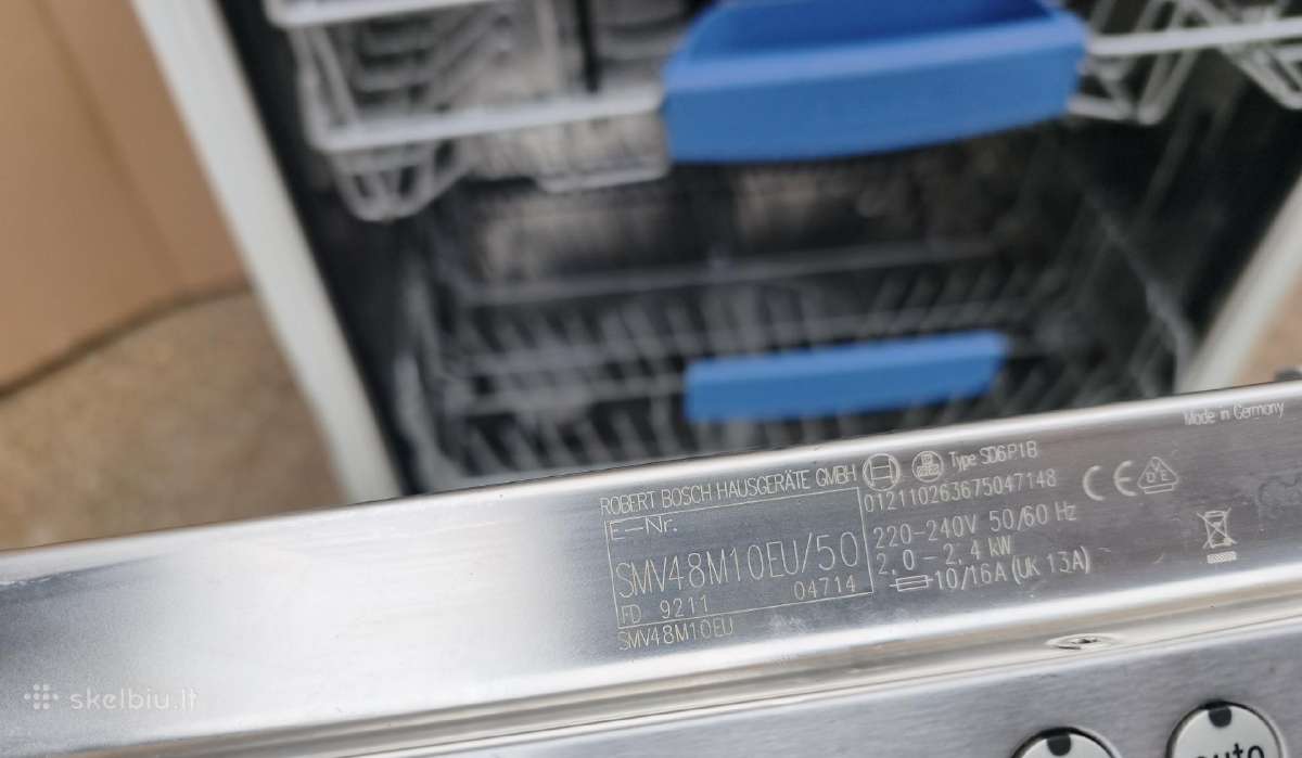Įmontuojama indaplovė Bosch A+++ Plotis 60cm - nuotraukos Nr. 6