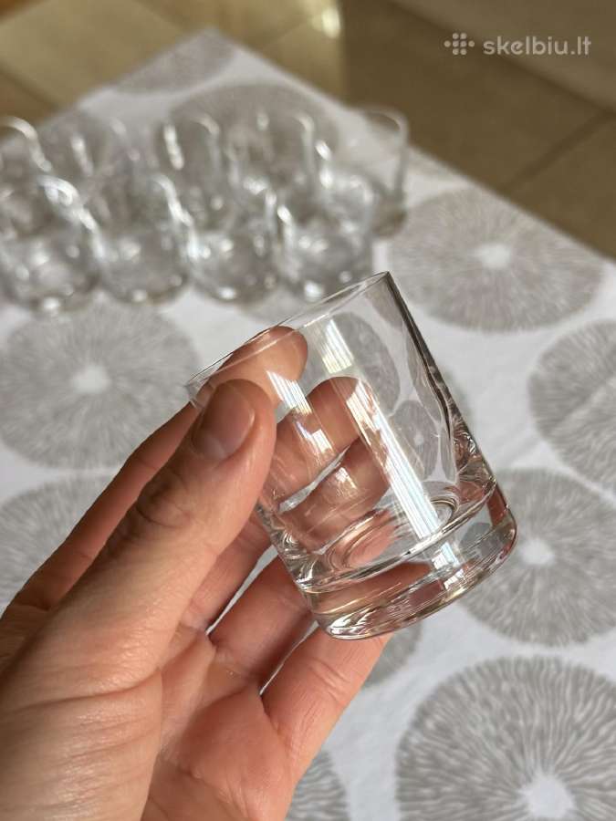 Naujos cilindrinės taurelės storu dugnu 10 vnt. - nuotraukos Nr. 7