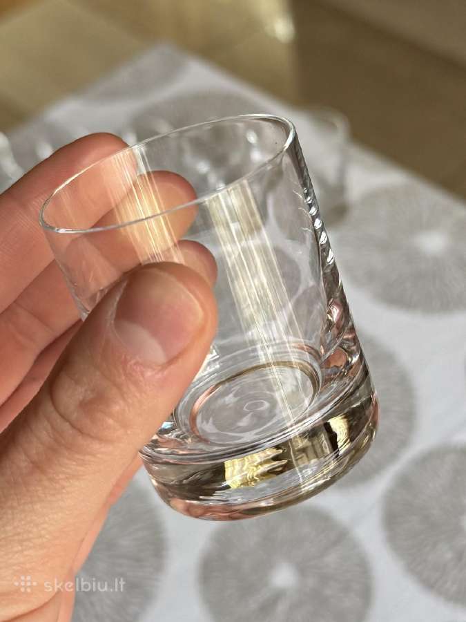 Naujos cilindrinės taurelės storu dugnu 10 vnt. - nuotraukos Nr. 8