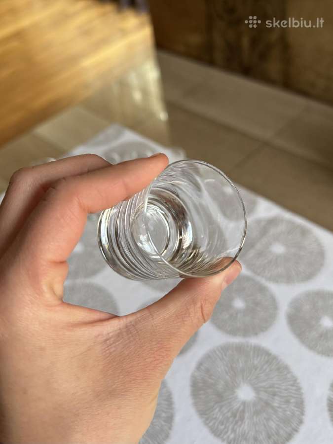 Naujos cilindrinės taurelės storu dugnu 10 vnt. - nuotraukos Nr. 9