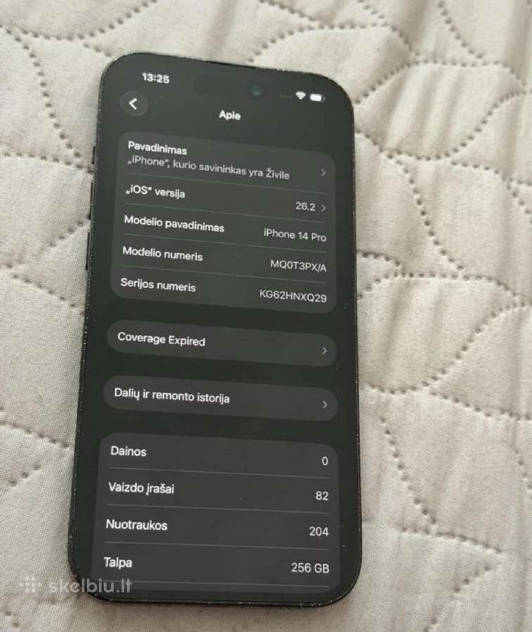 iPhone 14 pro, 256gb, juodas - nuotraukos Nr. 4