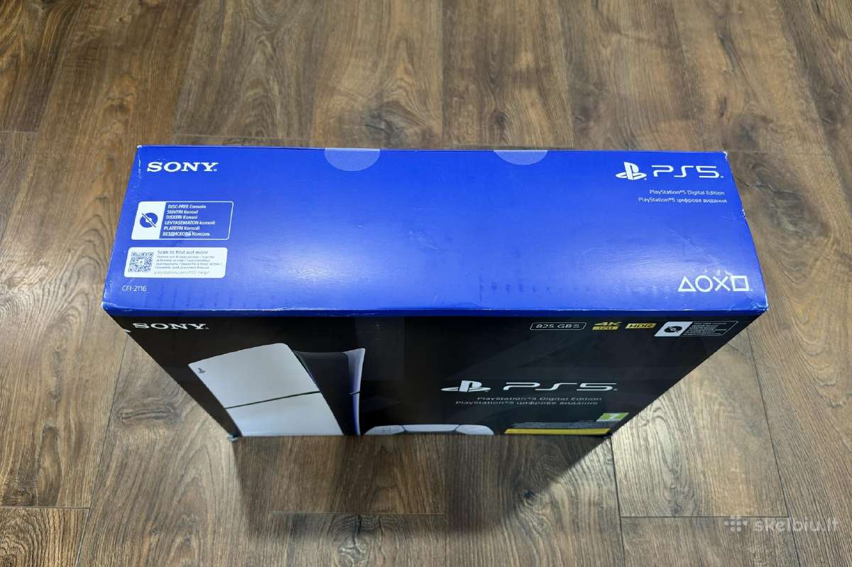 Playstation 5 Slim 825gb Digital/nauja 24men. - nuotraukos Nr. 2