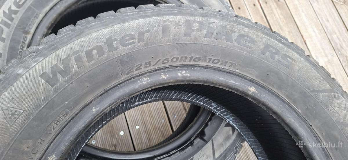 Parduodu žiemines padangas 225/60r16 - nuotraukos Nr. 2