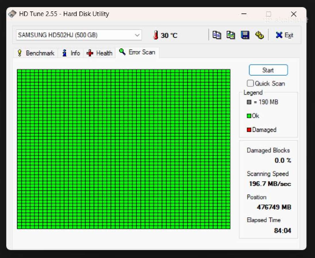 500gb Samsung HDD - nuotraukos Nr. 2