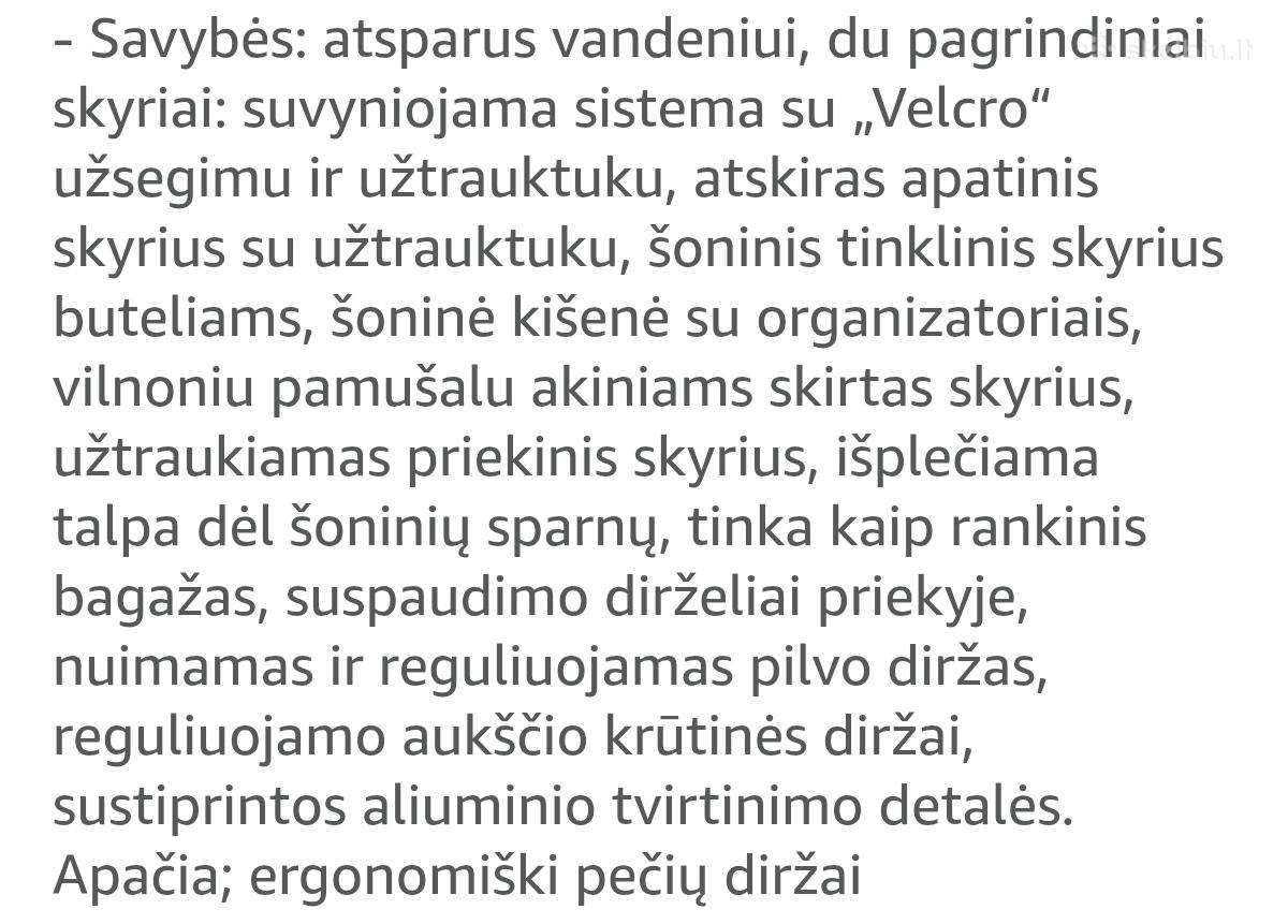 Kelioninis krepšys Aevor,vandeniui atsparus - nuotraukos Nr. 6