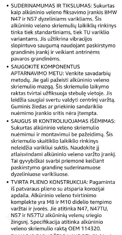 Alkuninio veleno skriemulio įrankių rinkinys - nuotraukos Nr. 4