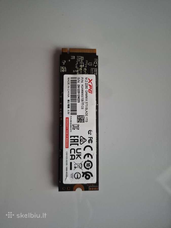 Adata Xpg S70 1 TB su radiatorium - nuotraukos Nr. 2
